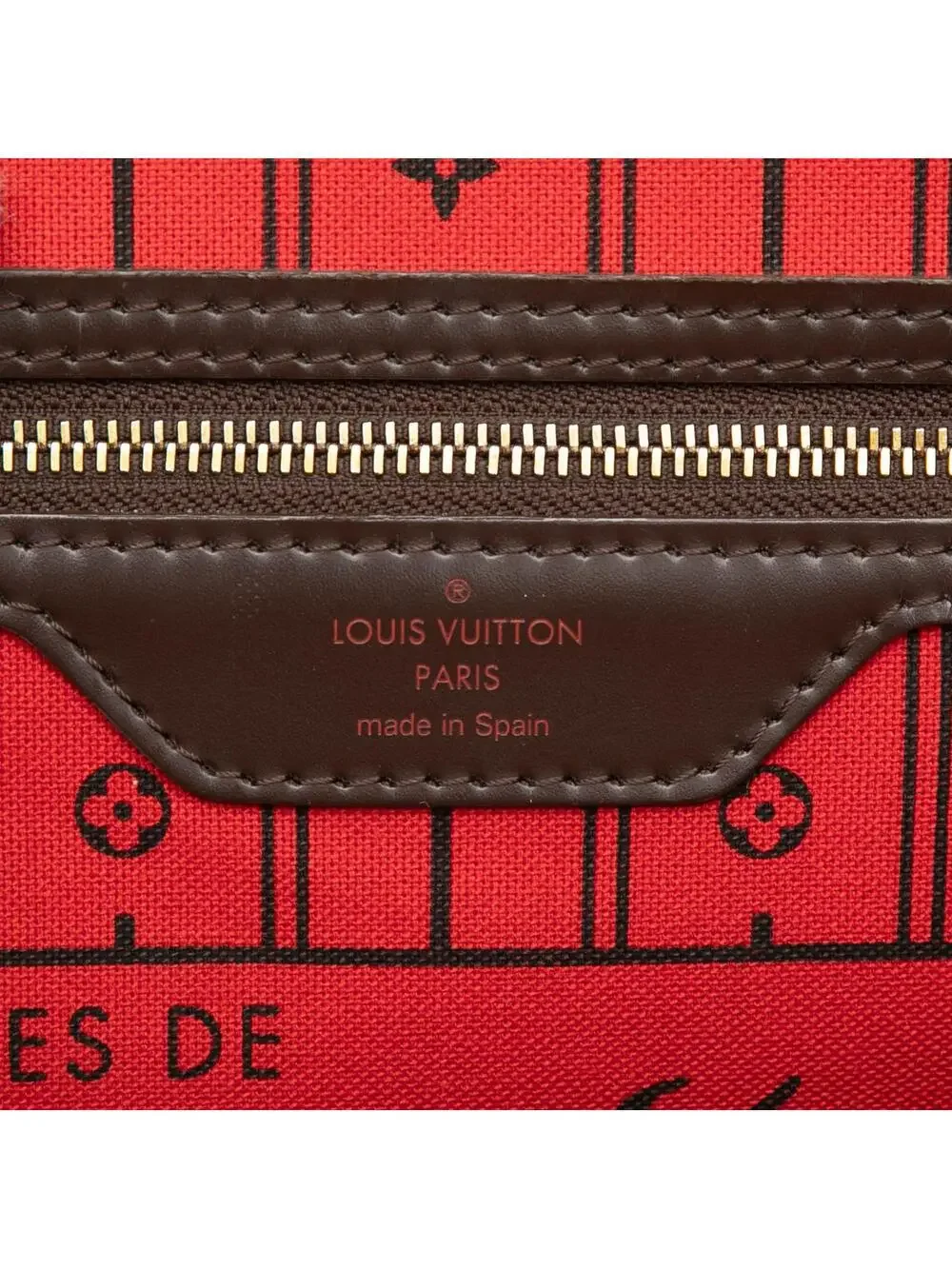 Louis Vuitton Damier Ebene Neverfull Mm #333504L15B